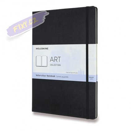 46599 skicar moleskine watercolour notebook cerny a4