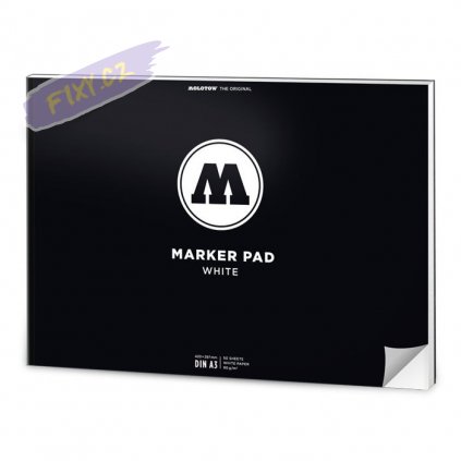 Blok MOLOTOW Basic Marker Pad A3 bílý, 50 listů