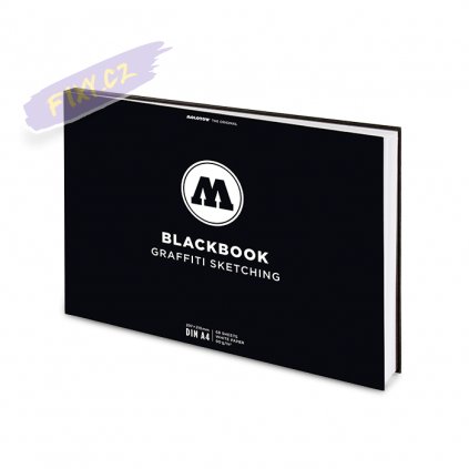 Skicář MOLOTOW Blackbook Graffiti A4 bílý, 68 listů horizontální