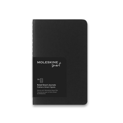Sešity MOLESKINE Smart Writing 2 ks linkované černé S