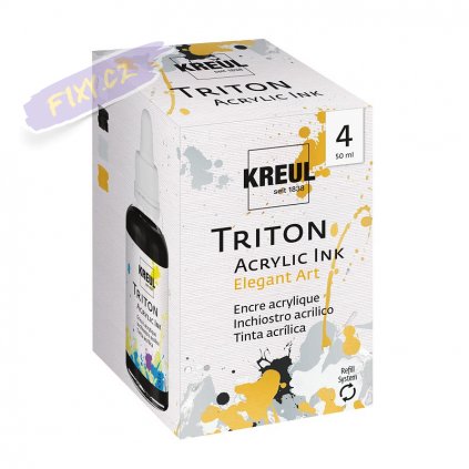 CK17501 KREUL TritonAcrylicInk 4erSet ElegantArt