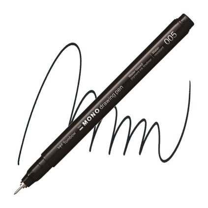 Fineliner TOMBOW Mono drawing pen 0,2 mm, černý