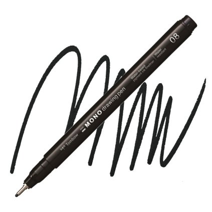 Fineliner TOMBOW Mono drawing pen 0,6 mm, černý