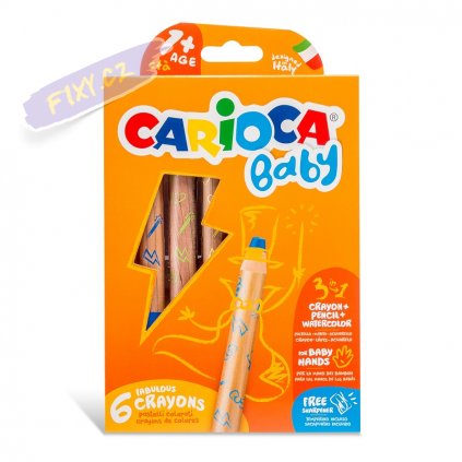 42817 CARIOCA Baby Fabulous Crayons 1+ Box 6 pcs