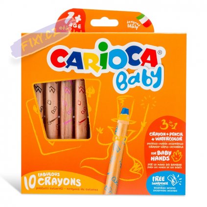42818 CARIOCA Baby Fabulous Crayons 1+ Box 12 pcs