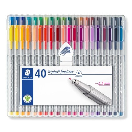 Linery STAEDTLER Triplus 0,3 mm Box, 40 ks