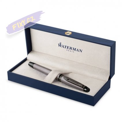 waterman expert metallic silver grey lacquer rollerball special edition