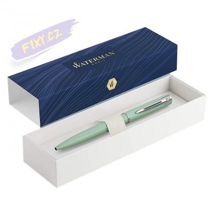 waterman allure stylo bille vert pastel pointe moyenne coffret cadeau