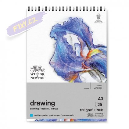 52717 skicar winsor newton drawing pad medium a3 25 listu