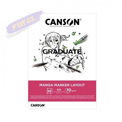 Blok CANSON Graduate Manga A4, 50 listů 70g