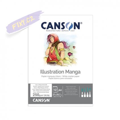 Blok CANSON Illustration Manga A4, 12 listů 250g