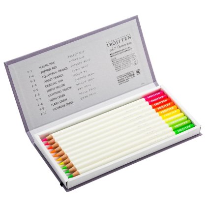 Pastelky TOMBOW Irojiten, 10 ks Fluorescence