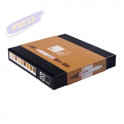 56331 pigmentove fixy pantone duo tip 9ks brown