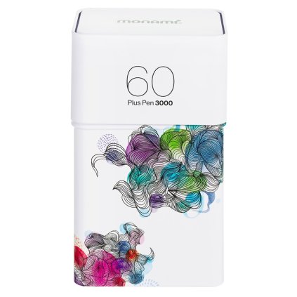 Popisovače MONAMI Pen Plus 3000, 60 ks v kovové krabičce