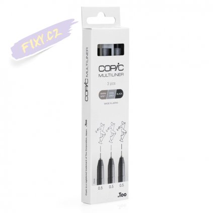 Multiliner COPIC sada 3ks, barevná