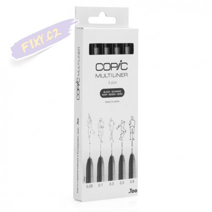 Multiliner COPIC sada 5ks, černá