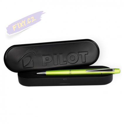 PILOT gumovací FriXion Clicker Luxury 07, zelený v kovové krabičce