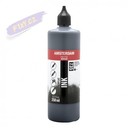 AMSTERDAM Acrylic Ink 250ml, 735 oxide black