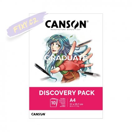 Blok CANSON Graduate Manga A4, 10 listů Discovery Pack