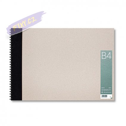 Skicář s recyklovaným papírem B4, 30 listů