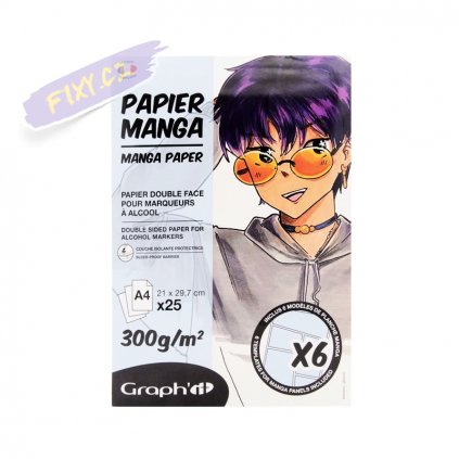 Blok A4 GRAPH'IT Manga Paper, 25 listů