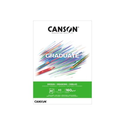 Blok CANSON Graduate Drawing A5, 30 listů 160 g