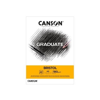 Blok CANSON Graduate Bristol A5, 20 listů 180 g