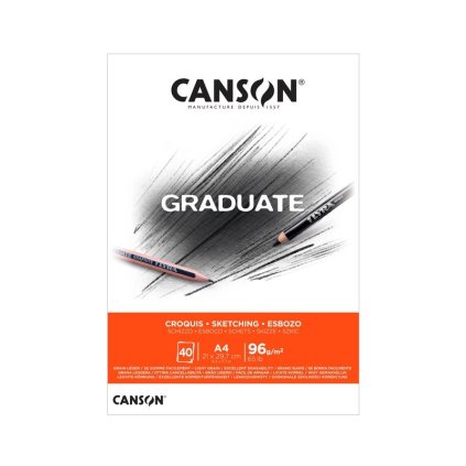 Blok CANSON Graduate Sketching A4, 40 listů 96 g