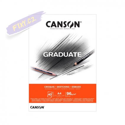 Blok CANSON Graduate Sketching A4, 40 listů 96g