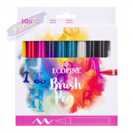 Akvarelový ECOLINE Brush Pen, 10ks Galaxy