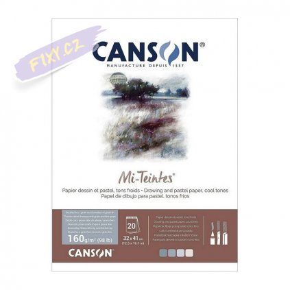 Blok CANSON Mi-Teintes Grey/Blue 32x41cm, 20 listů 160g