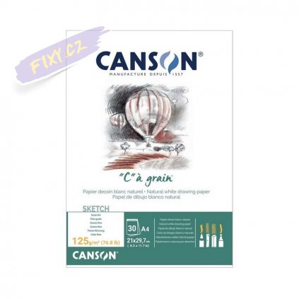 Blok CANSON "C" a grain A4, 30 listů 125g