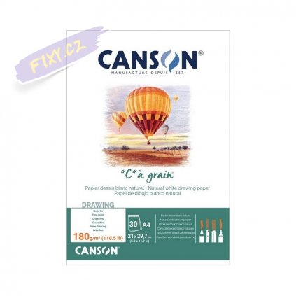 Blok CANSON "C" a grain A4, 30 listů 180g