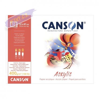 Blok CANSON Acrylic 32x41cm, 10 listů 400g