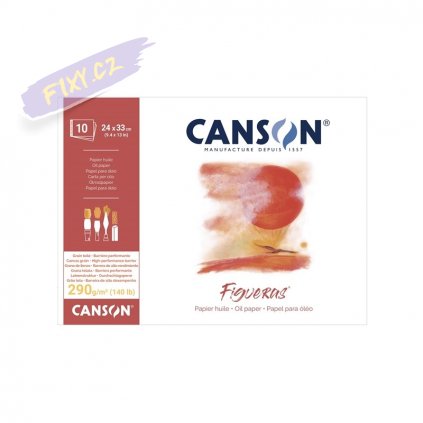 Blok CANSON Figueras Oil 24x33cm, 10 listů 290g