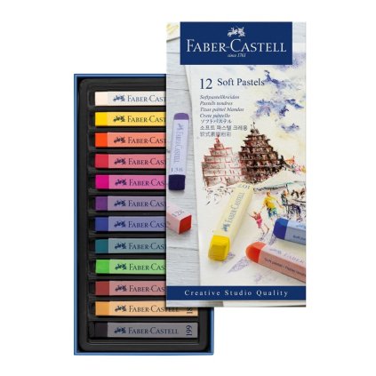 Křídové pastely FABER-CASTELL, 12 ks