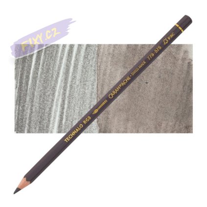 Grafitová akvarelová tužka Technalo RGB CARAN D'ACHE 3B červená