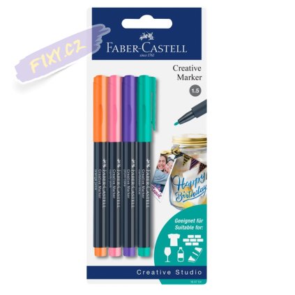 FABER-CASTELL Artist Pen Creative, set 4ks