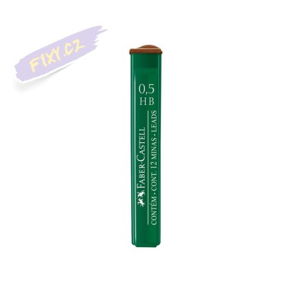FABER-CASTELL náhradní tuhy do mikrotužky Polymer 0,5mm HB, 12ks