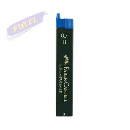FABER-CASTELL náhradní tuhy do mikrotužky Super Polymer 0,7mm B, 12ks