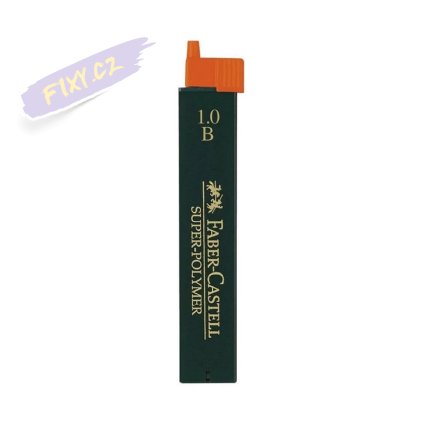 FABER-CASTELL náhradní tuhy do mikrotužky Super Polymer 1,0mm B, 12ks
