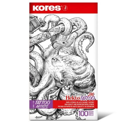 Černý tetovací papír KORES A4, 100 listů