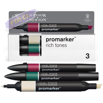 884955097250 W&N PROMARKER 3 RICH TONES SET 884955097250 [DHI] (For Presentations)