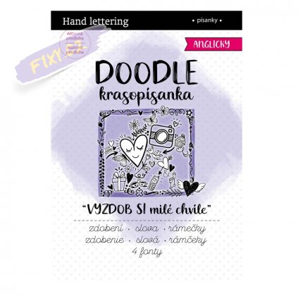 7074 3 krasopisanka doodle vyzdob si svuj notes v anglictine