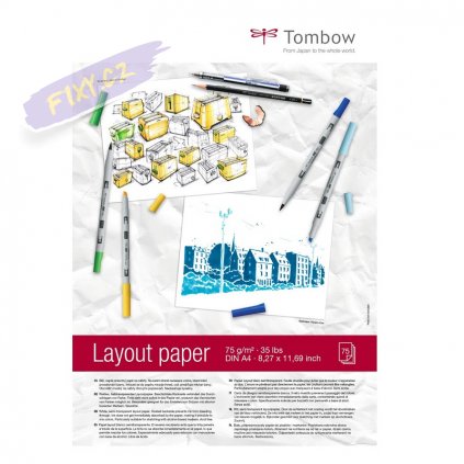 7089 2 blok a4 tombow layout paper 75 listu