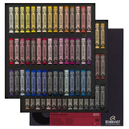 Křídové pastely REMBRANDT Soft, 90 ks Portrait