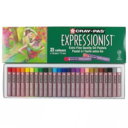 Olejové pastely SAKURA Expressionist, 25 ks