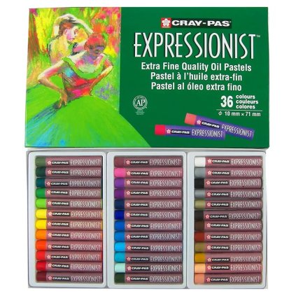 Olejové pastely SAKURA Expressionist, 36 ks