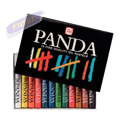 Olejové pastely TALENS Panda, 12ks