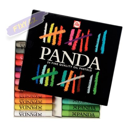Olejové pastely TALENS Panda, 24ks